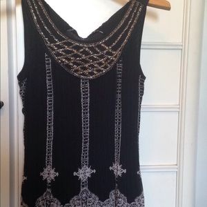 Black and silver dress